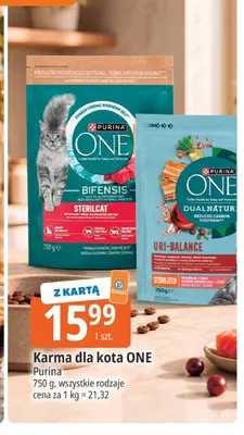 Karma dla kota ONE promocja w Leclerc
