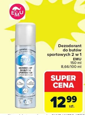 Dezodorant do butów sportowych 2 w 1 promocja w Carrefour
