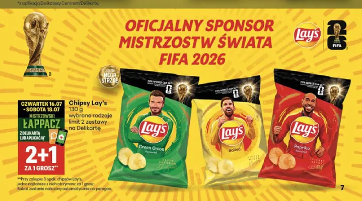 Chipsy Lay's Green Onion promocja w Delikatesy Centrum