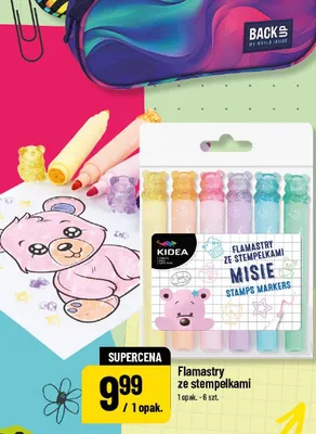 Flamastry ze stempelkami Kidea promocja w POLOmarket