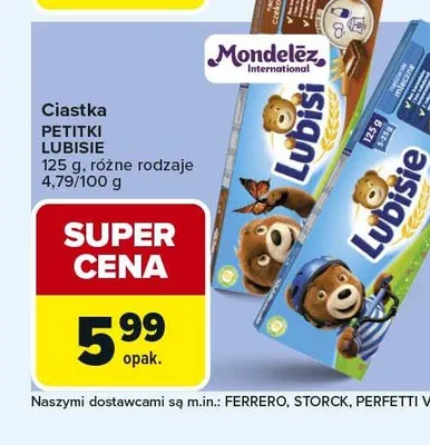 Ciastka Petitki Lubisie mleczne promocja w Carrefour