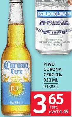 Piwo Corona Cero 0% bezalkoholowe promocja w Selgros
