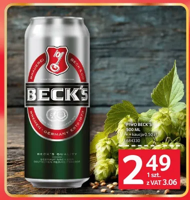 Piwo Beck's promocja w Selgros