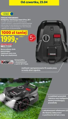 Robot koszący Smart & Free 20V promocja w Lidl