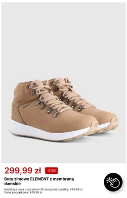 Buty zimowe Element z membraną damskie 4F promocja w 4F