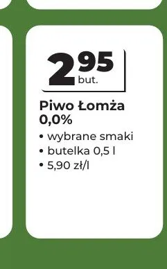 Piwo bezalkoholowe Łomża 0,0% promocja w Odido