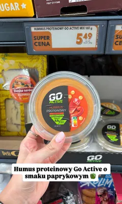 Hummus proteinowy Go Active paprykowy promocja w Biedronka