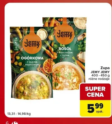 Zupa rosół z kurczakiem i ryżem Jemy Jemy promocja w Carrefour Market