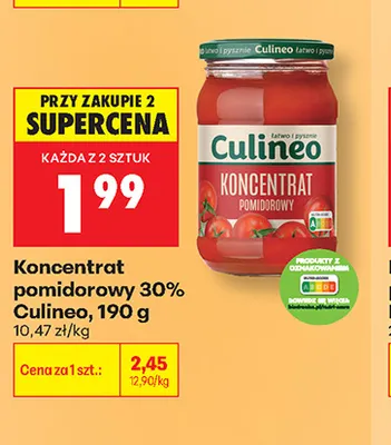 Koncentrat pomidorowy 30% Culineo promocja w Biedronka