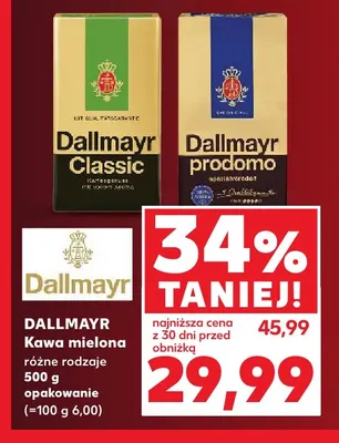 Kawa mielona Classic Dallmayr promocja w Kaufland