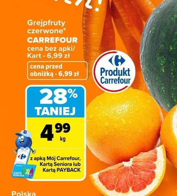 Grejpfrut czerwony Carrefour promocja w Carrefour Market