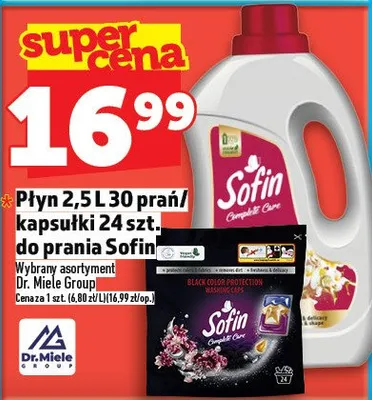 Płyn 2.5l 30 prań / kapsułki 24szt. do prania promocja w TOPAZ