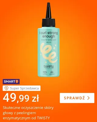 Peeling enzymatyczny do skóry głowy Twisty promocja w Allegro