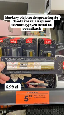 Marker olejowy do renowacji pomników Easy promocja w Biedronka