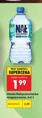 Woda niegazowana Nałęczowianka promocja w Biedronka