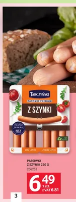 Parówki z szynki Tarczyński promocja w Selgros