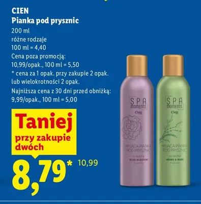 Pianka pod prysznic promocja w Lidl