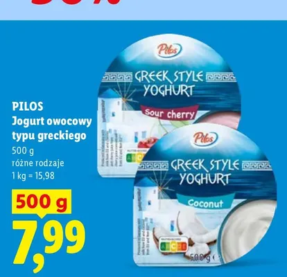 Jogurt owocowy typu greckiego Coconut Pilos promocja w Lidl