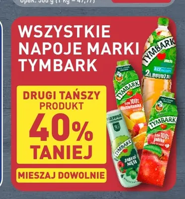 Napoje marki Tymbark promocja w Aldi