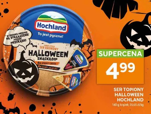 Ser topiony Halloween Hochland promocja w Stokrotka