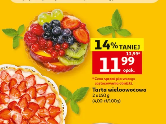 Tarta wieloowocowa promocja w Auchan