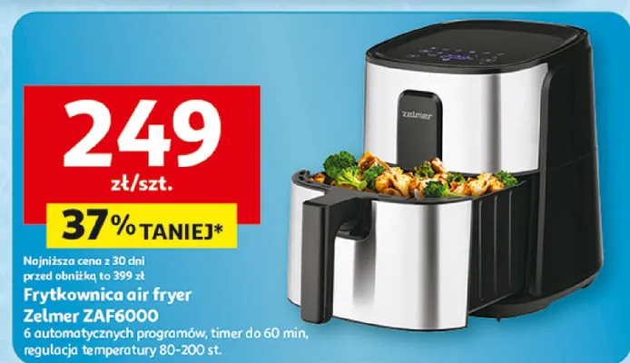 Frytkownica air fryer Zelmer ZAF6000 promocja w Auchan