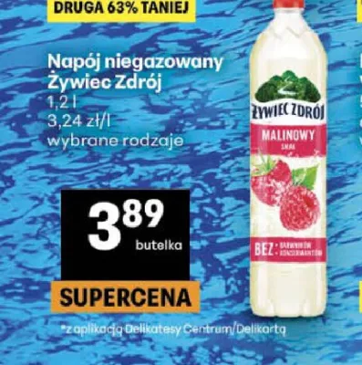 Napój niegazowany Żywiec Zdrój promocja w Delikatesy Centrum