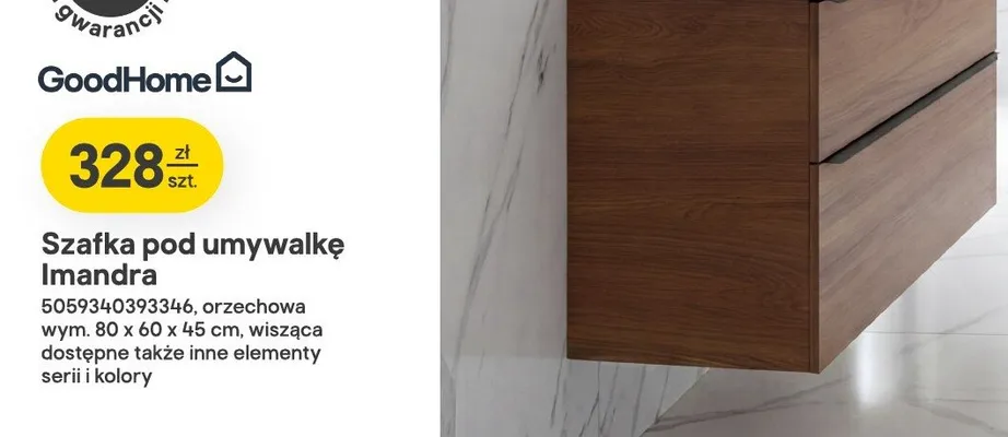 Szafka pod umywalkę Imandra promocja w Castorama