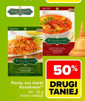 Pasta czerwone curry Kanokwan promocja w Carrefour Market
