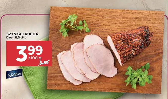 Szynka krucha Krakus promocja w Stokrotka