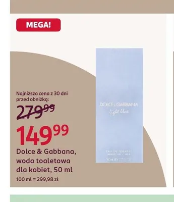 Woda toaletowa dla kobiet Dolce & Gabbana Light Blue promocja w Rossmann