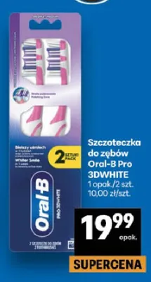 Szczoteczka do zębów Oral-B Pro 3DWhite 2-pak promocja w Delikatesy Centrum