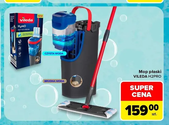 Mop płaski Vileda H2Pro promocja w Carrefour