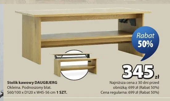 Stolik kawowy DAUGBJERG promocja w Jysk