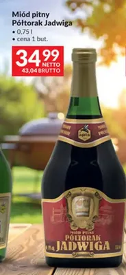 Miód pitny Półtorak Jadwiga promocja w Makro