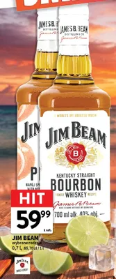 Napój spirytusowy Jim Beam Peach promocja w Intermarche