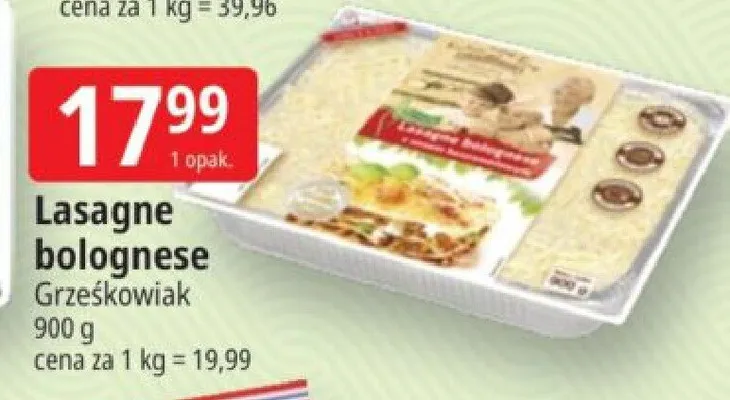 Lasagne bolognese promocja w Leclerc