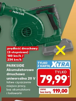 Akumulatorowa dmuchawa uniwersalna 20V Parkside promocja w Kaufland