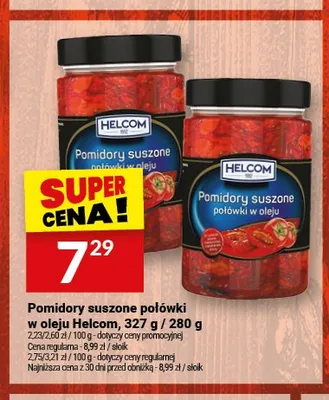 Pomidory suszone połówki w oleju Helcom promocja w Twój Market