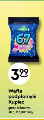 Wafle podpłomyki Kupiec guma balonowa promocja w Żabka