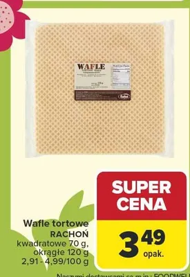 Wafle tortowe kwadratowe promocja w Carrefour