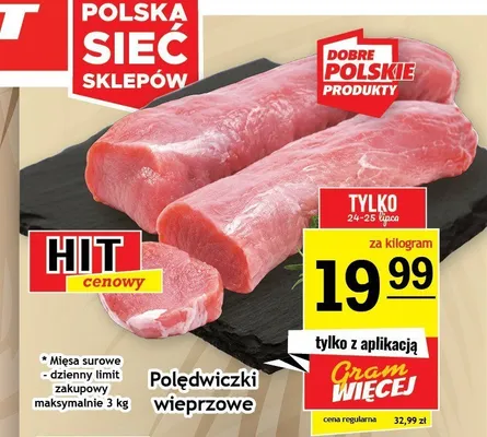 Polędwiczki wieprzowe promocja w Gram Market