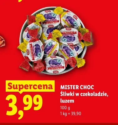 Śliwki w czekoladzie luzem Mister Choc promocja w Lidl