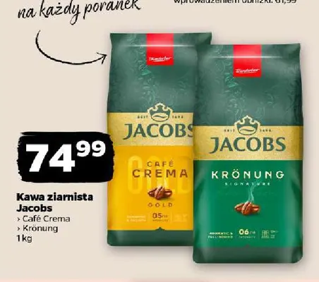 Kawa ziarnista Jacobs Krönung promocja w Netto