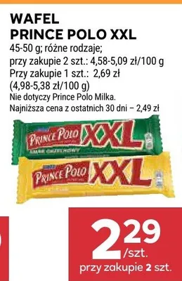 Wafel Prince Polo XXL promocja w Stokrotka