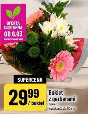 Bukiet z gerberami promocja w POLOmarket