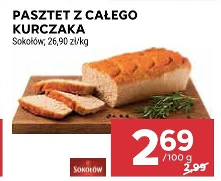 Pasztet z całego kurczaka Sokołów promocja w Stokrotka