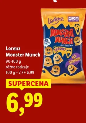 Chipsy Monster Munch promocja w Lidl