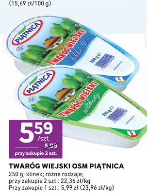 Twaróg wiejski OSM Piątnica półtłusty promocja w Stokrotka