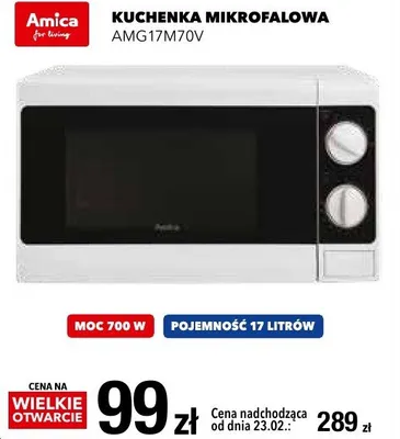 Kuchenka mikrofalowa AMG17M70V promocja w RTV EURO AGD